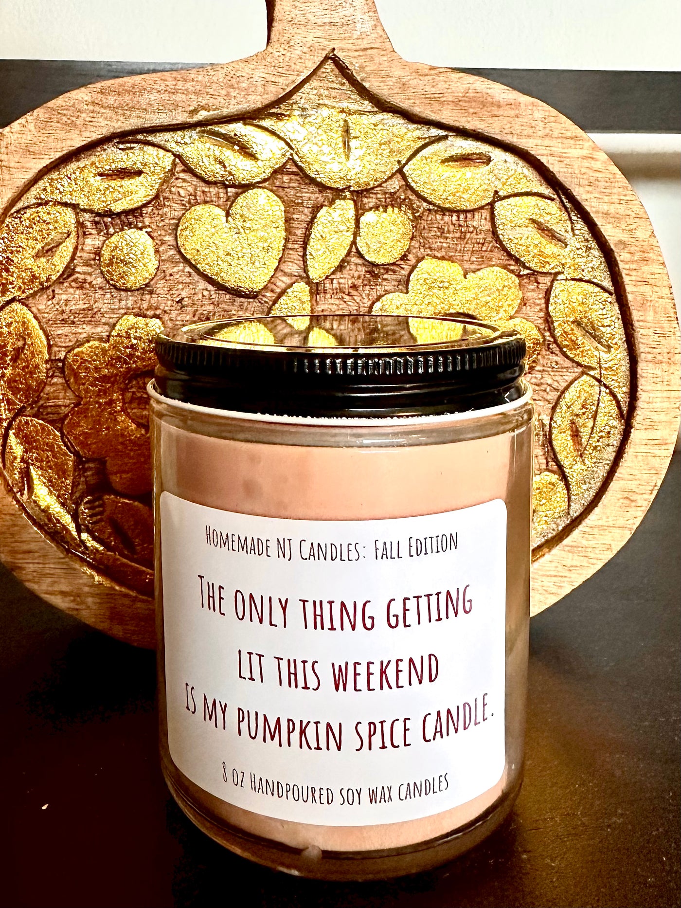 8oz Limited Edition Fall Candle | The Only thing getting lit this weekend is my pumpkin spice candle