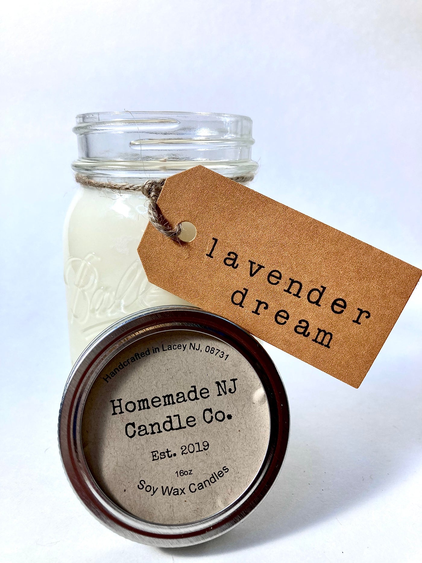 Lavender Dream - 16 oz. Mason Jar Candle